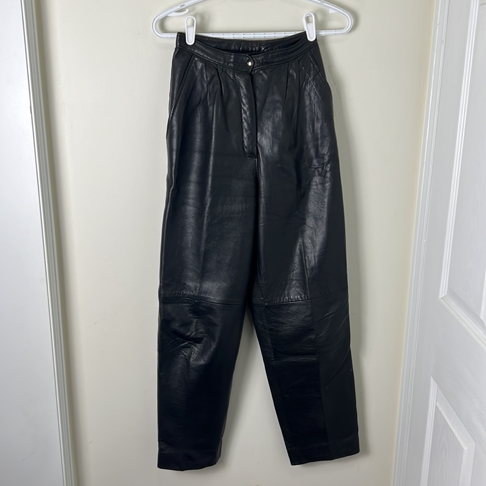 Danier Leather High Waisted Straight Leg Pants Size XS